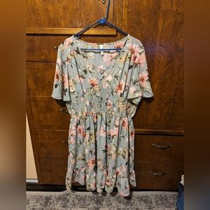 Beautiful Dress Floral and grey